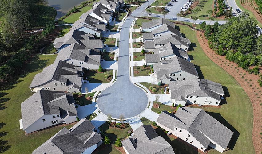 An aerial view of the Twin Lakes Georgia EB-5 rural project by EB5AN.
