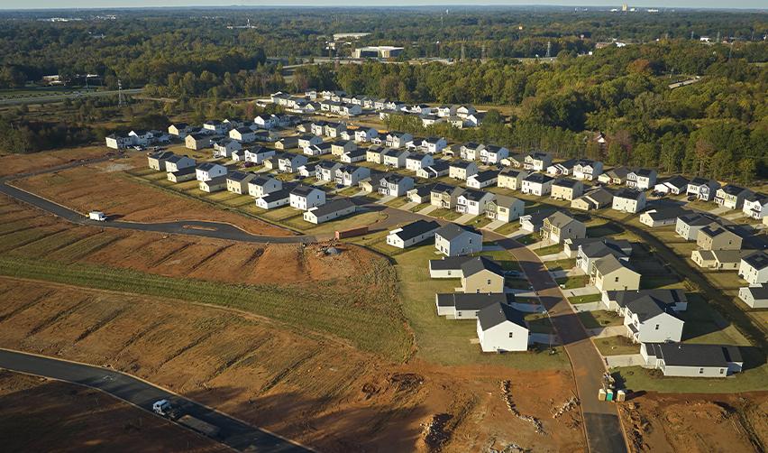 A real estate development EB5 project site in a rural targeted employment area.