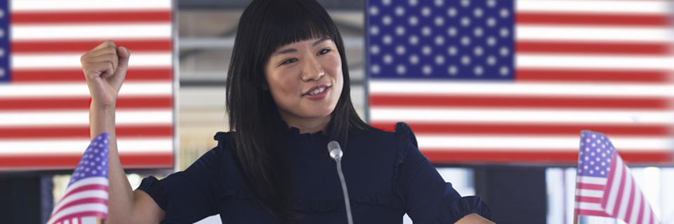 Immigrant entrepreneur addressing opportunities and challenges under the Trump Gold Card and EB5 programs.