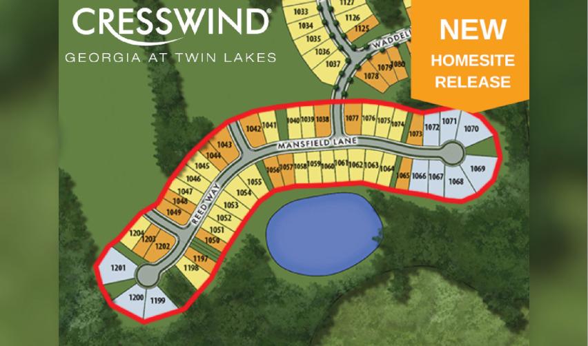 Site plan of Twin Lakes Georgia rural EB5 project showing the new phase.