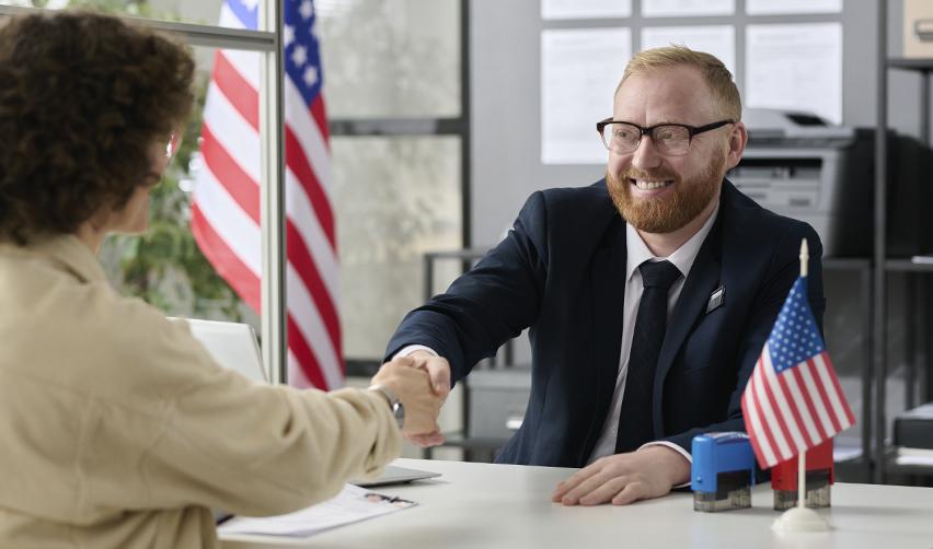 An EB5 investor getting USCIS approval for their Green Card.
